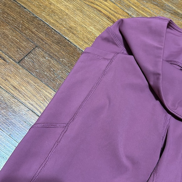 90 Degree Women’s Ankle Length Leggings, Pockets, Mauve, Sz Lg - Picture 3 of 4